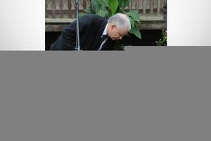 Jarosław Kaczyński i pies