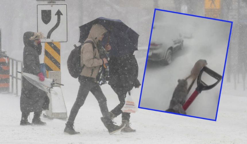 Atak zimy, Nowy Jork w USA