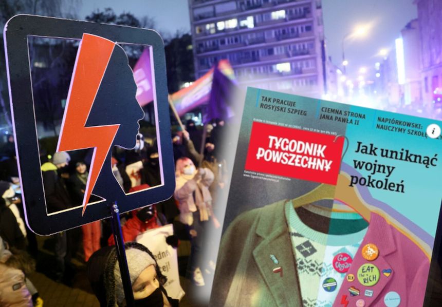 Strajk Kobiet i okładka "Tygodnika Powszechnego"