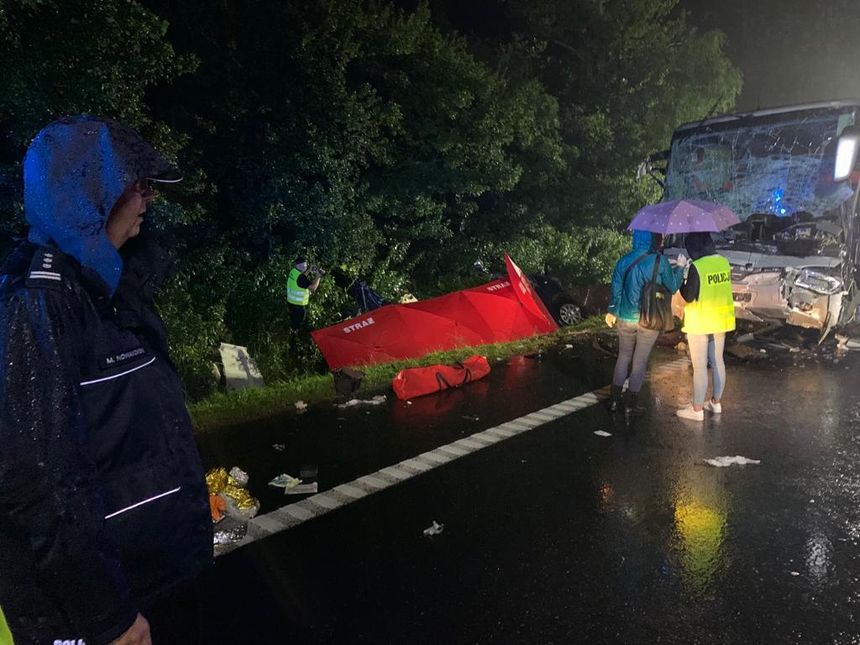 Wypadek k. węzła Kleszczów