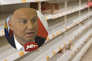 Półki w sklepie, Andrzej Duda