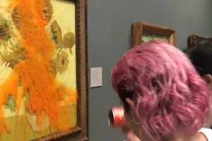 Atak na obraz van Gogha