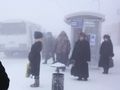 Atak mroźnej zimy na Syberii w Rosji