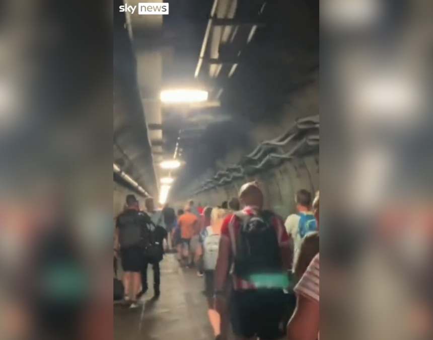 Eurotunel pod kanałem La Manche