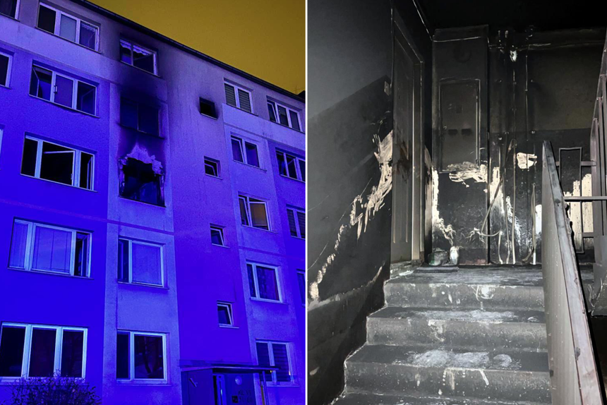 Pożar mieszkania w Stalowej Woli