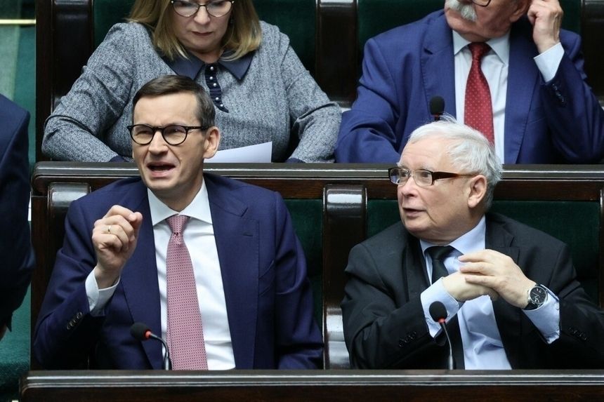 Mateusz Morawiecki i Jarosław Kaczyński