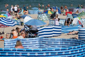 Parawany na plaży
