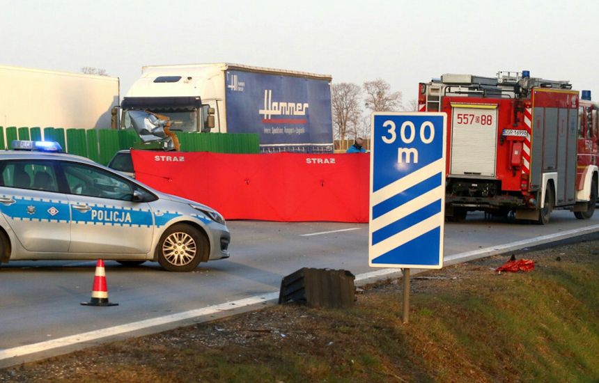 Wypadek na A4 w rejonie Zgorzelca. Zginęła jedna osoba