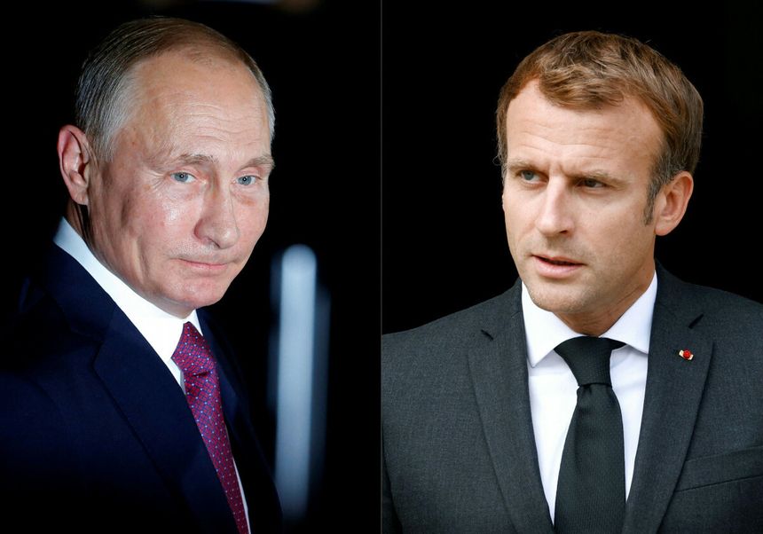 Władimir Putin, Emmanuel Macron