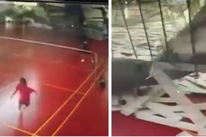 Zawalił się sufit hali szkolnej na Tajwanie