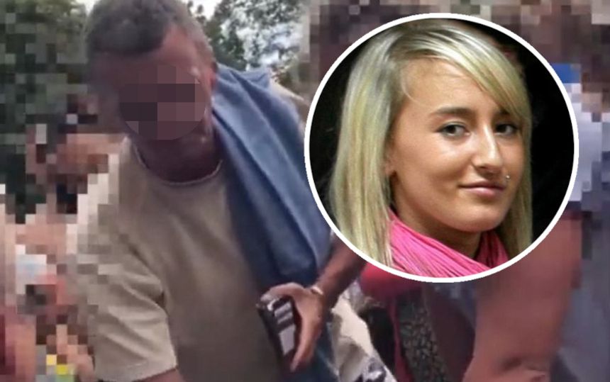Iwona Wieczorek i mężczyzna z ręcznikiem