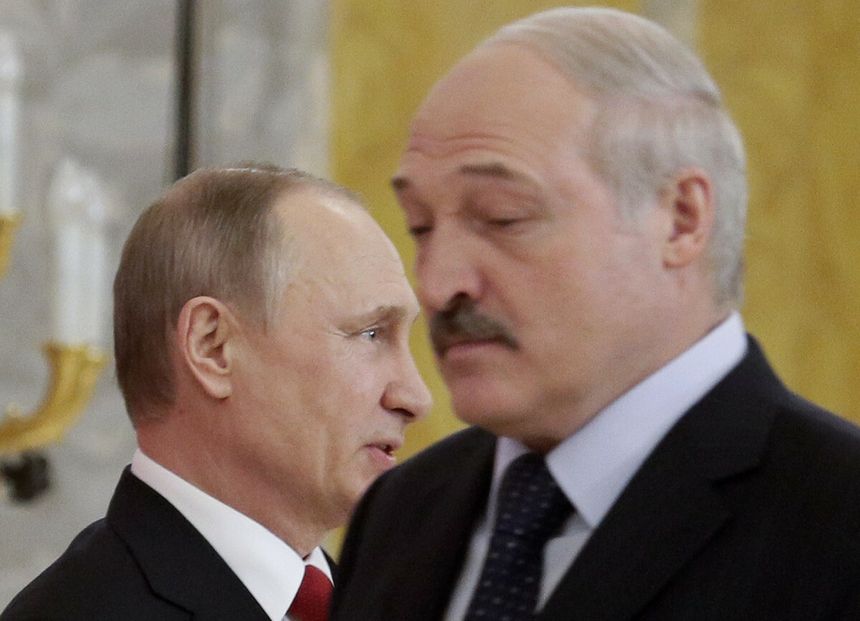 Władimir Putin i Aleksandr Łukaszenka