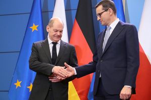 Olaf Scholz i Mateusz Morawiecki