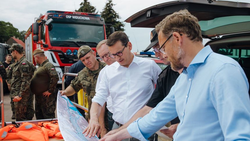 Mateusz Morawiecki nad Odrą