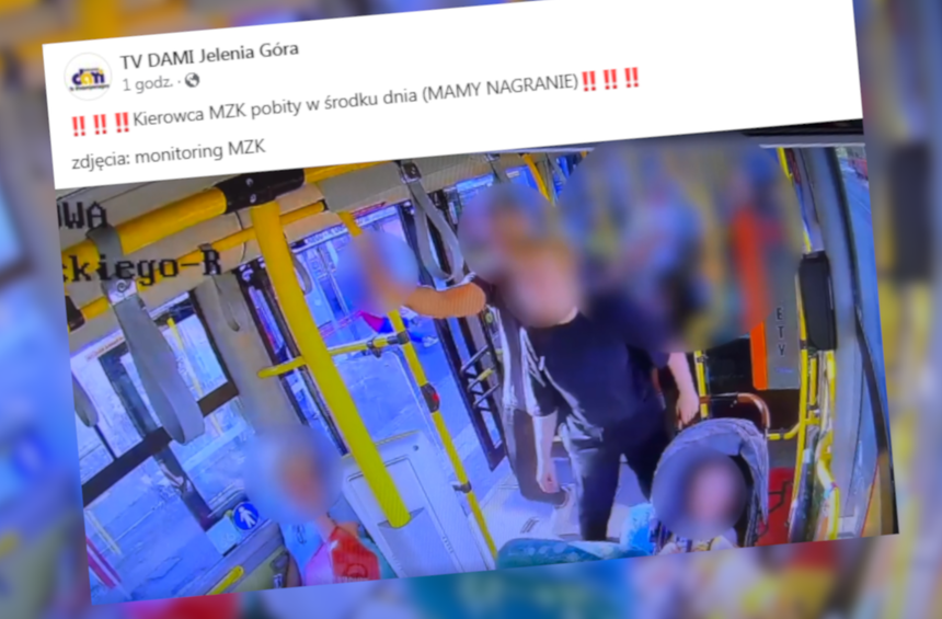 incydent w autobusie w Jeleniej Górze