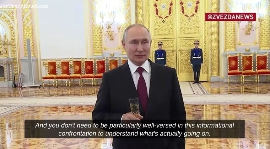 Putin rozmawiał z dziennikarzami podczas ceremonii na Kremlu