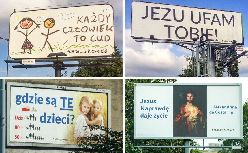Billboardy Fundacji kornice