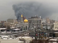 Pozar w centrum Moskwy