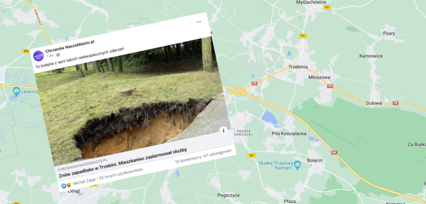 Zapadlisko w Trzebini
