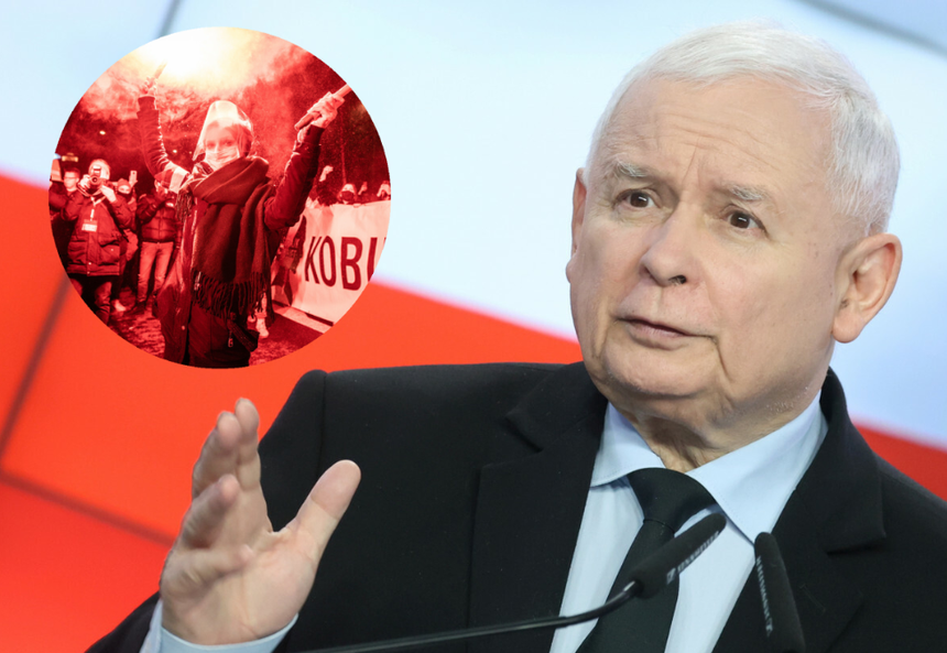 Jarosław Kaczyński, Strajk Kobiet