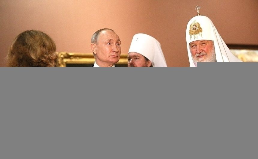 Władimir Putin i biskup Tichon