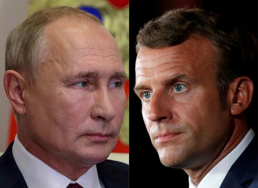 Władimir Putin, Emmanuel Macron