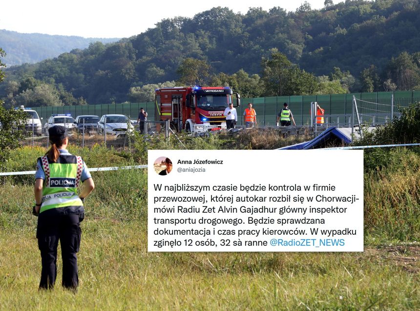 wypadek autokaru w Chorwacji