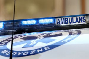 karetka z włączonym sygnałem