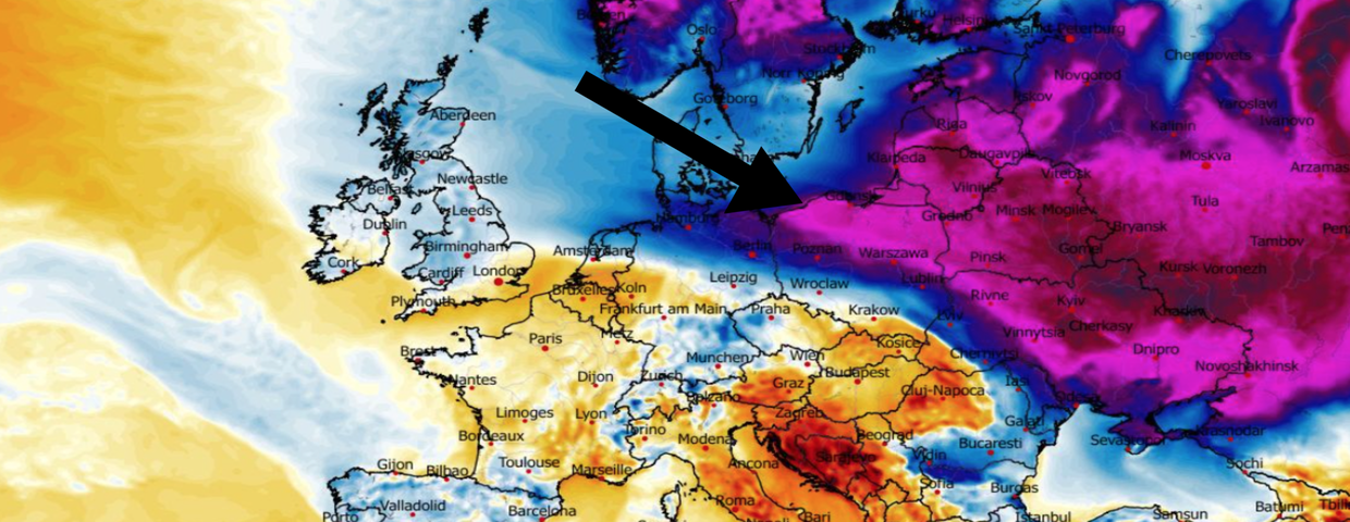 Anomalia temperatury mierzona na wysokości 2 m nad powierzchnią gruntu 04.02