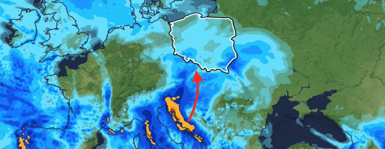 Prognoza dobowej sumy opadu (ECMWF) 04.02