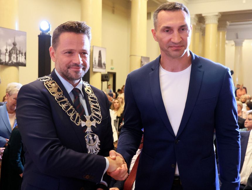 Rafał Trzaskowski i Wołodymyr Kliczko