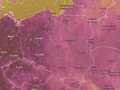 Mapa pogodowa Polski