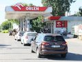 kolejka na stację Orlen