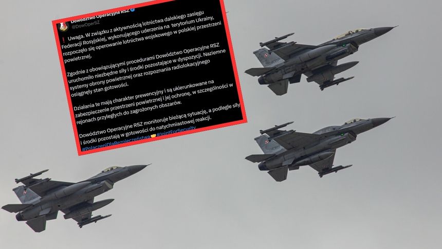 Polska poderwała myśliwce