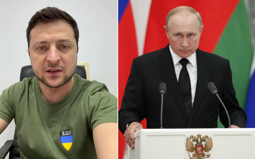 Wołodymyr Zełenski, Władimir Putin