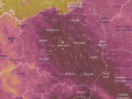 Mapa temperatury w Polsce