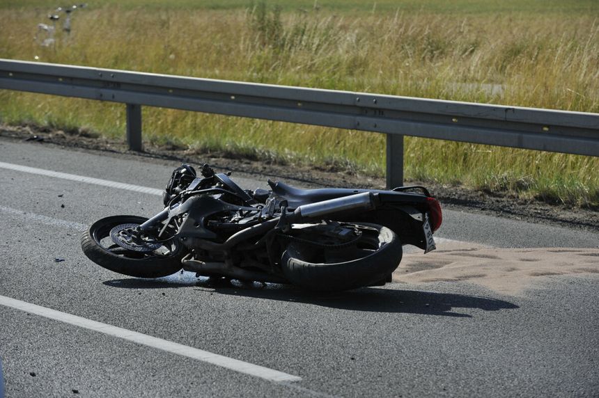 Wypadek motocykla