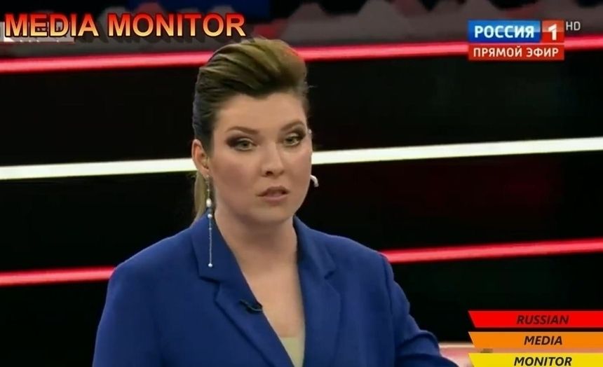 Prowadząca program "60 minut" Olga Skabiejewa