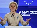 Ursula von der Leyen przemawiająca podczas konferencji