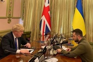 Boris Johnson i Wołodmyr Zełenski