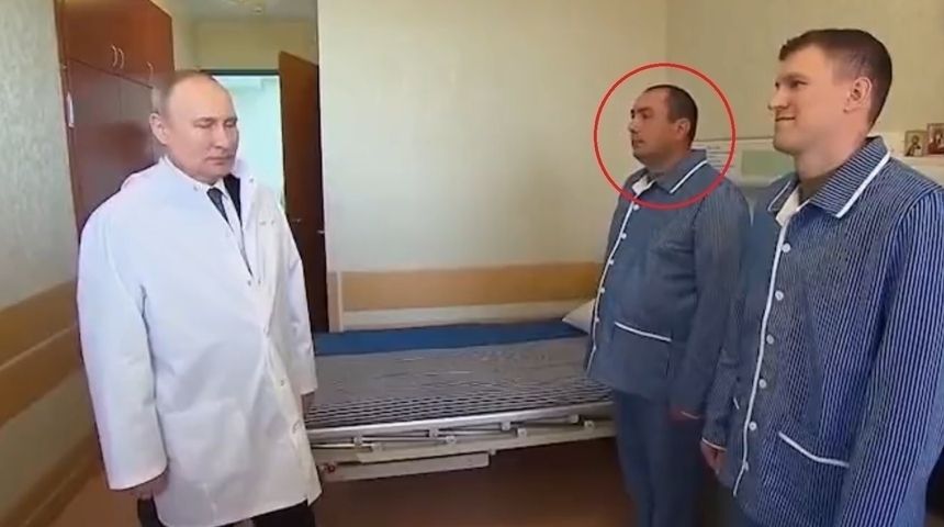Putin odwiedził rannych żołnierzy