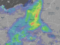 Radar deszczy, mapa pogodowa Polski