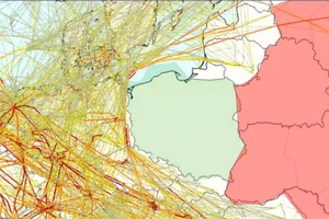 Plan przekierowania szlaków lotniczych poza Polskę