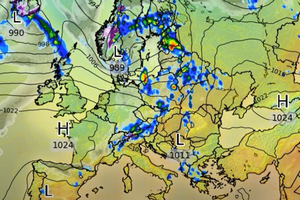 Mapa pogodowa Europy