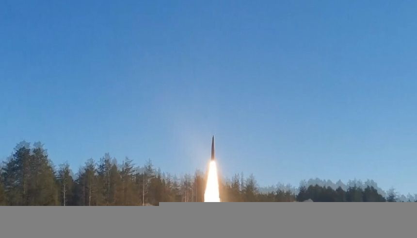 Wystrzelenie pocisku Iskander