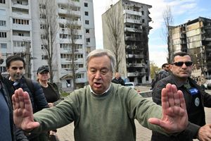 Sekretarz generalny ONZ „w szoku” po bombardowaniu Kijowa