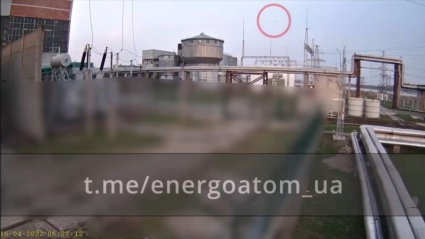 Rakiety Smiercz nad Południowoukraińską Elektrownią Jądrową