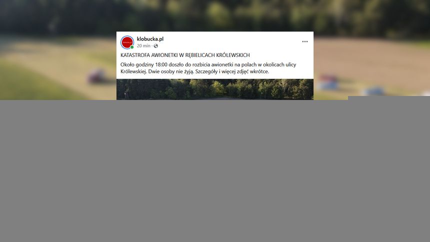 katastrofa awionetki