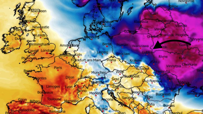 Anomalia temperatury na wysokości 2 m nad powierzchnią gruntu 10.02