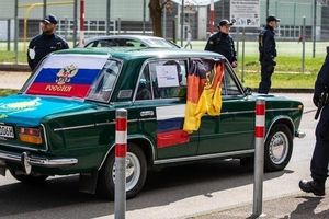 Prorosyjska demonstracja w Niemczech